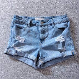 PACSUN High-rise Distressed Jean Shorts